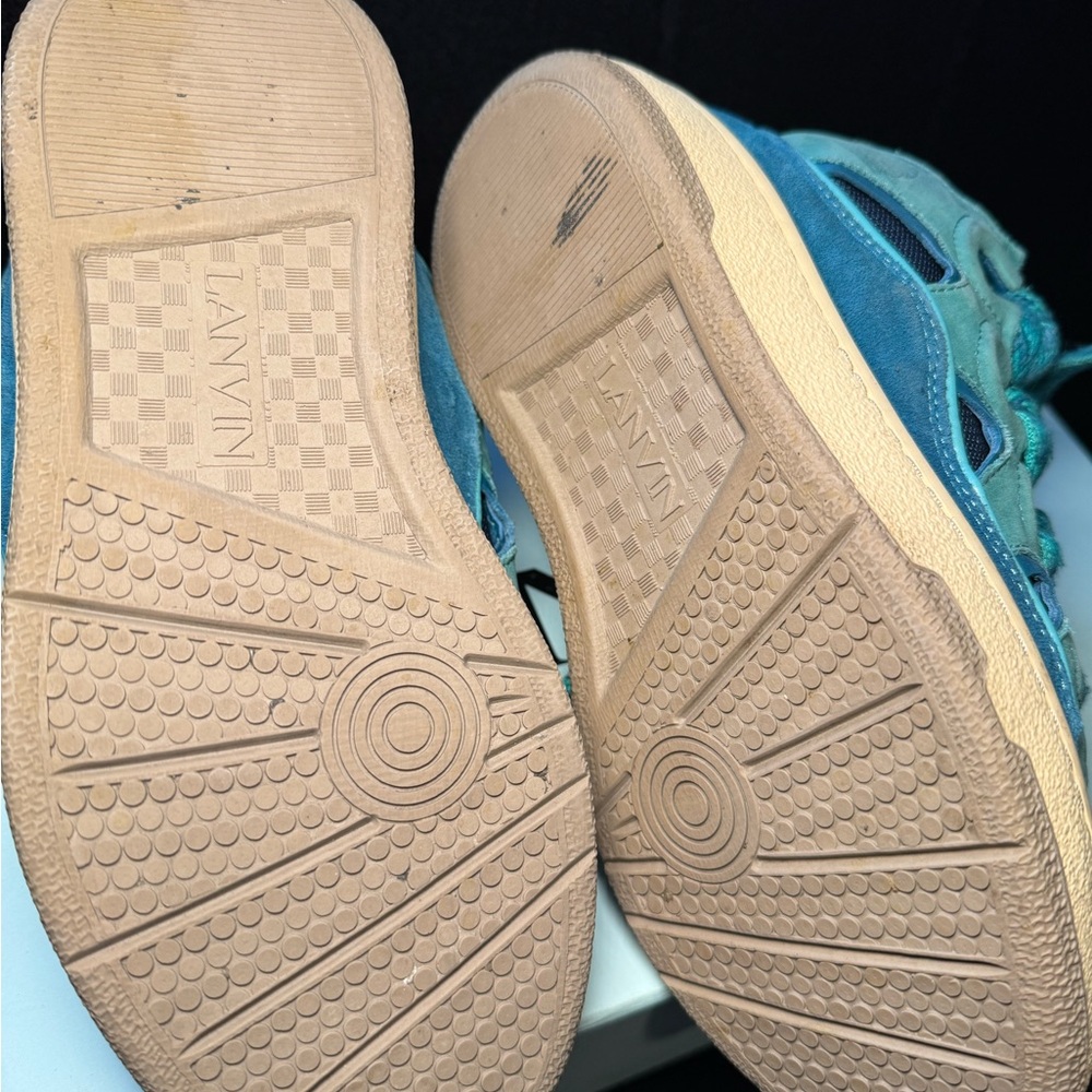 Women’s Lanvin curb sneakers turquoise - Picture 5 of 9